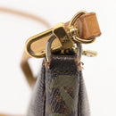 LOUIS VUITTON Graffiti Pochette Accessoires Pouch Khaki M92191 LV Auth 140580-9