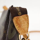 LOUIS VUITTON Graffiti Pochette Accessoires Pouch Khaki M92191 LV Auth 140580-10