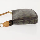 LOUIS VUITTON Graffiti Pochette Accessoires Pouch Khaki M92191 LV Auth 140580-4