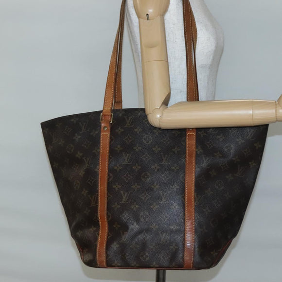 LOUIS VUITTON Monogram Sac Shopping Tote Bag M51108 LV Auth 140590