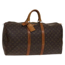 LOUIS VUITTON Monogram Keepall 55 Boston Bag M41424 LV Auth 140592-1