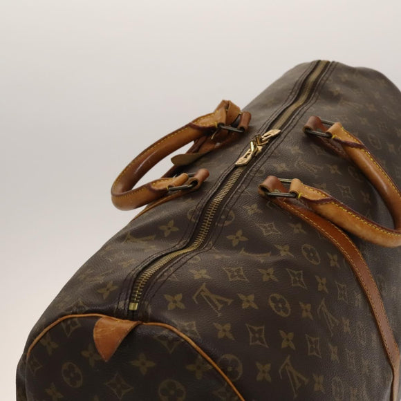 LOUIS VUITTON Monogram Keepall 55 Boston Bag M41424 LV Auth 140592