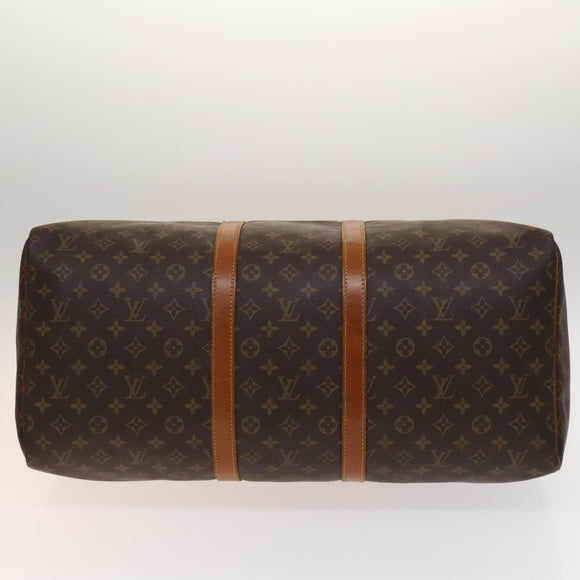 LOUIS VUITTON Monogram Keepall 55 Boston Bag M41424 LV Auth 140592