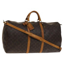 LOUIS VUITTON Monogram Keepall Bandouliere 60 Boston Bag M41412 LV Auth 140595-1