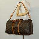 LOUIS VUITTON Monogram Keepall Bandouliere 60 Boston Bag M41412 LV Auth 140595-27