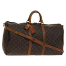 LOUIS VUITTON Monogram Keepall Bandouliere 55 Boston Bag M41414 LV Auth 140596-1