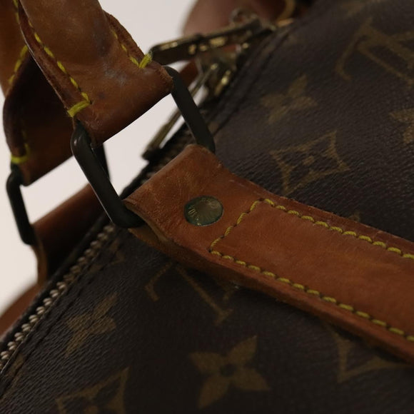 LOUIS VUITTON Monogram Keepall Bandouliere 55 Boston Bag M41414 LV Auth 140596