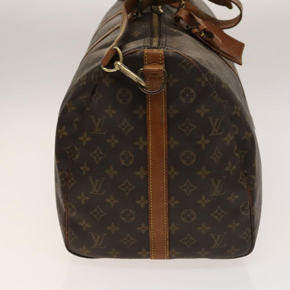 LOUIS VUITTON Monogram Keepall Bandouliere 55 Boston Bag M41414 LV Auth 140596