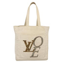 LOUIS VUITTON That's Love Tote MM Tote Bag Beige M95388 LV Auth 140602-1