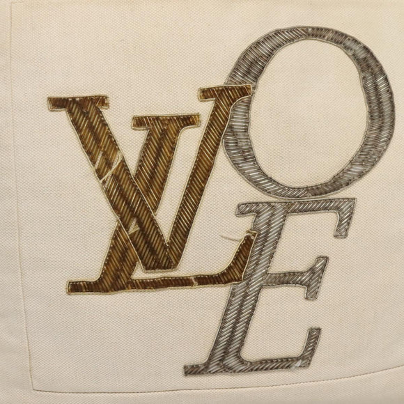 LOUIS VUITTON That's Love Tote MM Tote Bag Beige M95388 LV Auth 140602