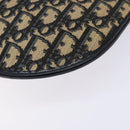 Christian Dior Trotter Canvas Shoulder Bag Navy Gold Auth 140606-12