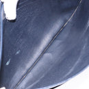 Christian Dior Trotter Canvas Shoulder Bag Navy Gold Auth 140606-17