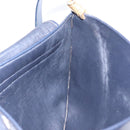 Christian Dior Trotter Canvas Shoulder Bag Navy Gold Auth 140606-18