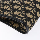 Christian Dior Trotter Canvas Shoulder Bag Navy Gold Auth 140607-13