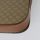 CELINE Macadam Canvas Shoulder Bag PVC Beige Gold Auth 140613-17
