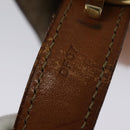 CELINE Macadam Canvas Shoulder Bag PVC Beige Gold Auth 140613-12