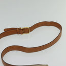 CELINE Macadam Canvas Shoulder Bag PVC Beige Gold Auth 140613-8