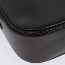 CELINE Horse Carriage Shoulder Bag Leather Brown Gold Auth 140615-12