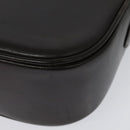 CELINE Horse Carriage Shoulder Bag Leather Brown Gold Auth 140615-13