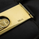 CELINE Horse Carriage Shoulder Bag Leather Brown Gold Auth 140615-14