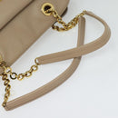 Salvatore Ferragamo Gancini Tote Bag Leather Beige Gold Auth 140617-7