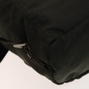 PRADA Backpack Nylon Khaki Silver Auth 140623-13