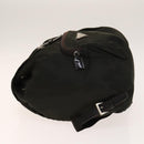 PRADA Backpack Nylon Khaki Silver Auth 140623-5