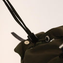 PRADA Backpack Nylon Khaki Silver Auth 140624-20