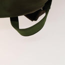 PRADA Backpack Nylon Khaki Silver Auth 140624-7