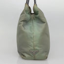 PRADA Hand Bag Nylon Khaki Auth 140626-3