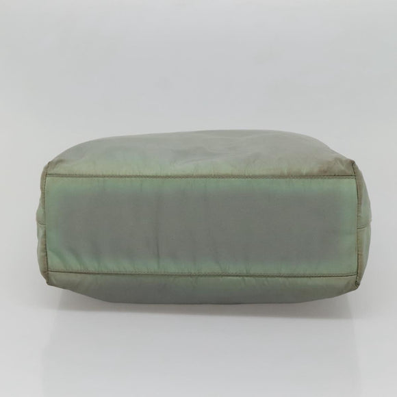 PRADA Hand Bag Nylon Khaki Auth 140626