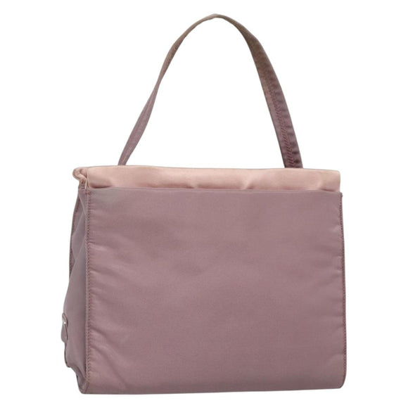 PRADA Hand Bag Nylon Pink Auth 140627
