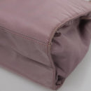 PRADA Hand Bag Nylon Pink Auth 140627-14