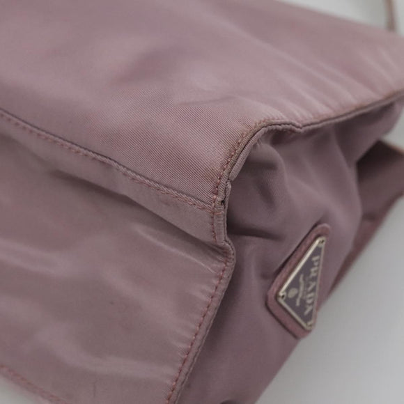 PRADA Hand Bag Nylon Pink Auth 140627
