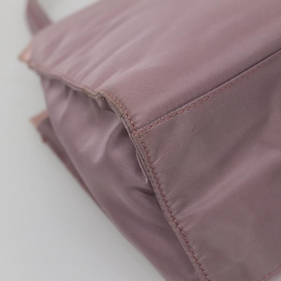 PRADA Hand Bag Nylon Pink Auth 140627