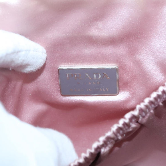PRADA Hand Bag Nylon Pink Auth 140627