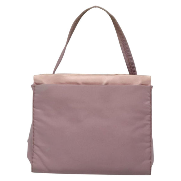 PRADA Hand Bag Nylon Pink Auth 140627