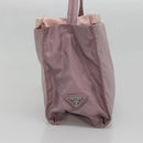 PRADA Hand Bag Nylon Pink Auth 140627-3