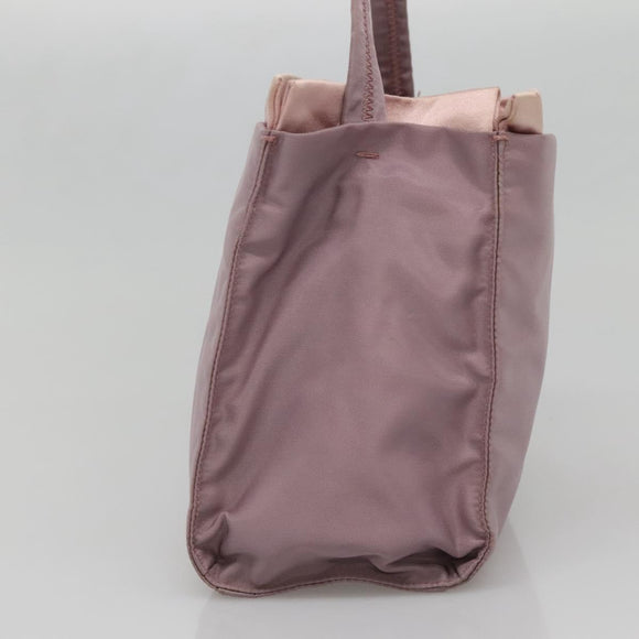 PRADA Hand Bag Nylon Pink Auth 140627