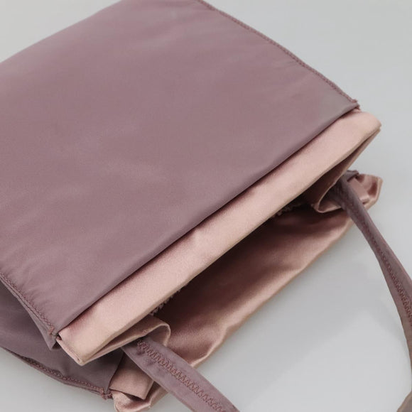 PRADA Hand Bag Nylon Pink Auth 140627