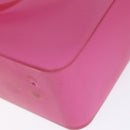 CHANEL Tote Bag Rubber Pink CC Auth 140632-15