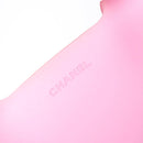 CHANEL Tote Bag Rubber Pink CC Auth 140632-17