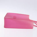 CHANEL Tote Bag Rubber Pink CC Auth 140632-3