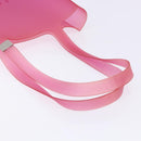 CHANEL Tote Bag Rubber Pink CC Auth 140632-7