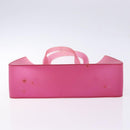 CHANEL Tote Bag Rubber Pink CC Auth 140632-5