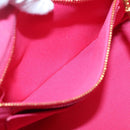 PRADA Canapa PM Hand Bag Canvas Pink Gold Auth 140634-23