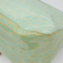 FENDI Zucchino Canvas Mamma Baguette Bag Enamel Peppermint Gold Auth 140635-15