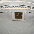 FENDI Zucchino Canvas Mamma Baguette Bag Enamel Peppermint Gold Auth 140635A-18