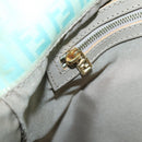 FENDI Zucchino Canvas Mamma Baguette Bag Enamel Peppermint Gold Auth 140635A-19