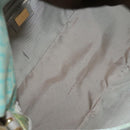 FENDI Zucchino Canvas Mamma Baguette Bag Enamel Peppermint Gold Auth 140635-11